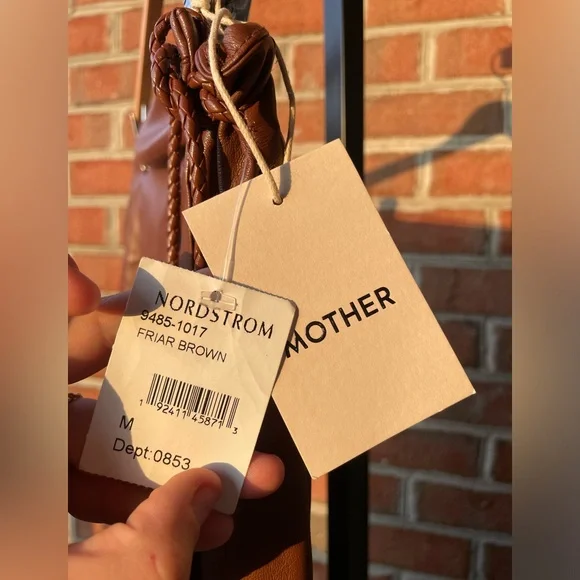 NWT Mother||
The It's-A-Wrap-Midi Skirt in Friar Brown, Faux Leather Medium - Picture 5 of 10